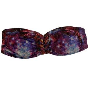 Victoria’s Secret Galactic Strapless Padded Bandeau Bikini Top S